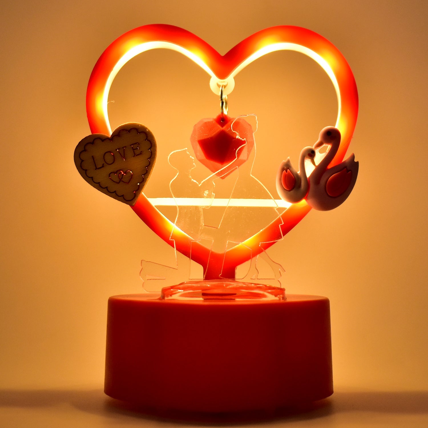 Heart-Shaped Decorative Love Showpiece (1 Pc) Heart-Shaped Decorative Love Showpiece (1 Pc)